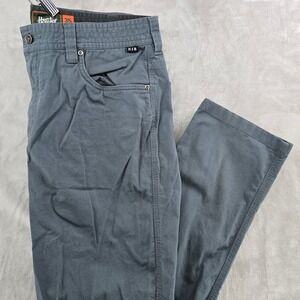 Howler Brothers Horizon Hybrid Pants Mens 35 Grey Straight Leg Canvas Utility